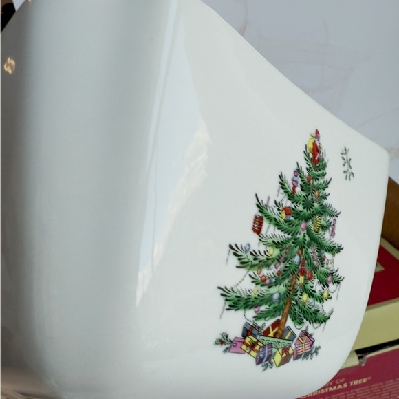 Retired Spode “Christmas Tree” Square Bowl - NEW IN BOX - Picture 2 of 5